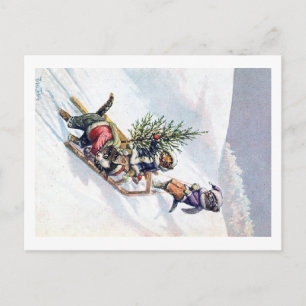 Arthur Thiele - Katzen bringen Zuhause einen Weihn Feiertagspostkarte