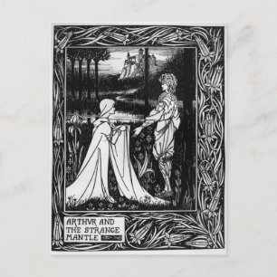 Arthur und der seltsame Mantel Postkarte
