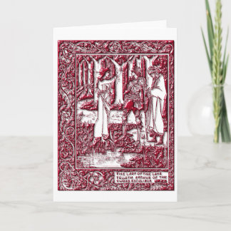 Arthur und die Dame der See-Gruß-Karte Karte