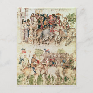 Arthur und seine Ritter gehen auf die Postkarte