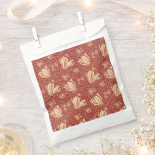 Arthur Wilcock The Lily Vintage Floral Rot Muster Geschenktütchen