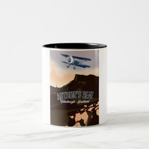 Arthur's Seat Edinburgh Schottland Zweifarbige Tasse