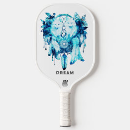 Artic Fox Dreamcatcher Ice Blue Floral Pickleball Schläger