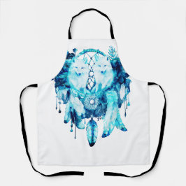 Artic Fox Dreamcatcher Ice Blue Floral Schürze
