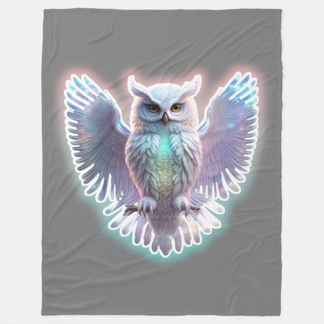 Artic Owl Fleece Blanket (Vorderseite)