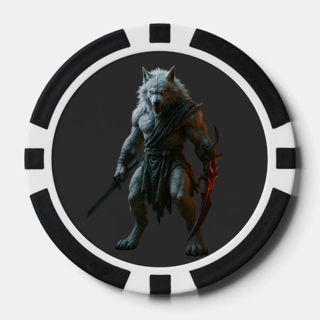 Artic Werewolf Pokerchips (Vorderseite)
