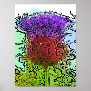 ARTICHOKE BLUME POSTER