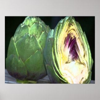 Artichoke Canvas Print Poster