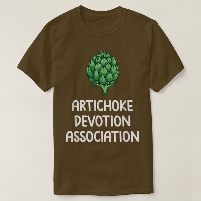 Artichoke Devotion Association Liebe Gemüse essen T-Shirt (Design vorne)