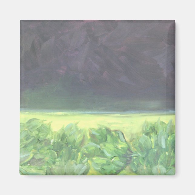Artichoke field and Eggplant sky Magnet (Vorne)
