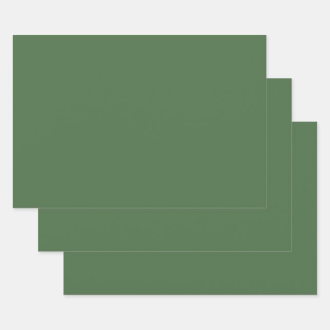 Artichoke grün (Vollfarbe) Geschenkpapier Set (Set)