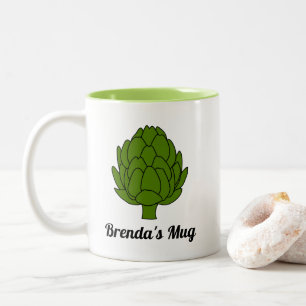 Artichoke Lover Geschenk Zweifarbige Tasse