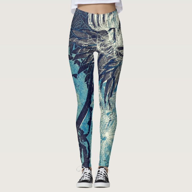 Artichoke Retro Malerei Leggings von Reijer Stolk (Vorderseite)