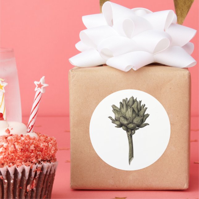 Artichoke Runder Aufkleber (Party)