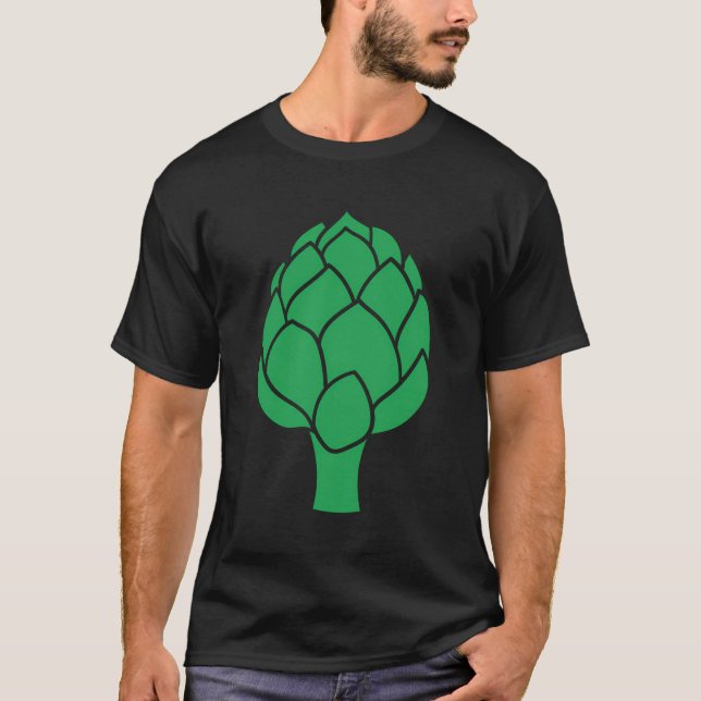 Artichoke Vegetarische Pflanze Lover Gemüsegrost T-Shirt (Vorderseite)