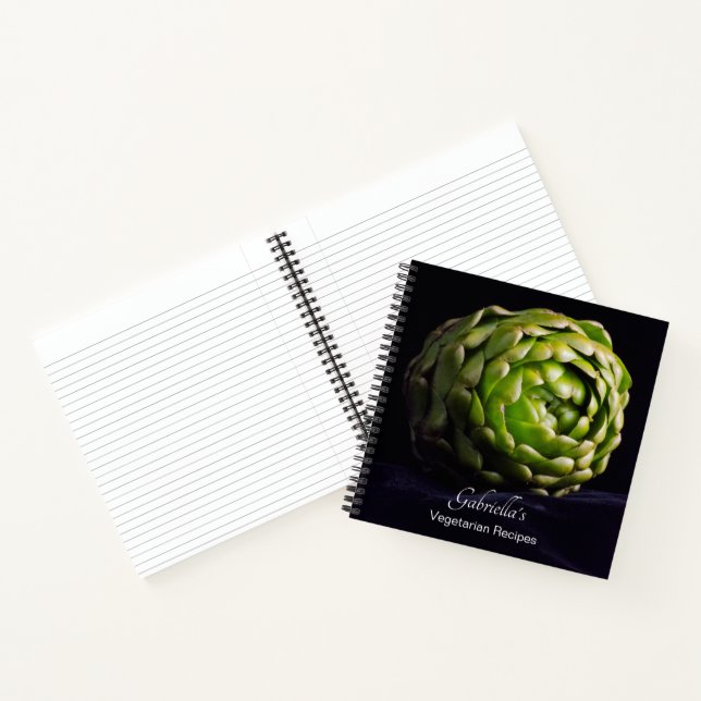 Artichoke Vegetarisches Rezept Notizbuch (Innenseite)