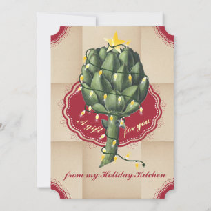 Artichoke Weihnachtsbaum aus der Küche der Karte