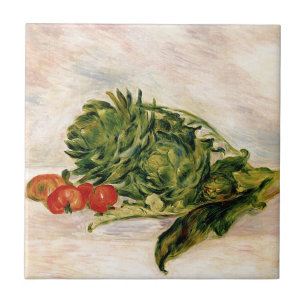 Artichokes und Tomaten Fliese
