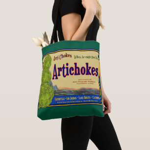 Artichokes Vintage pflanzliche Kastenhalle Kunst