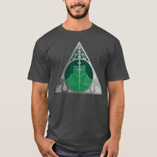Artifaktkeule und Schlange silbergrün T-Shirt