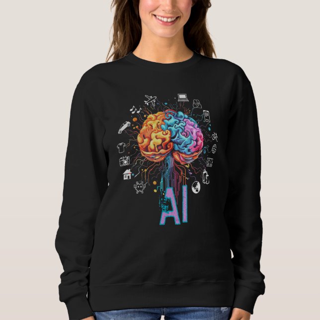 Artificial Intelligence  programmer data scientist Sweatshirt (Vorderseite)