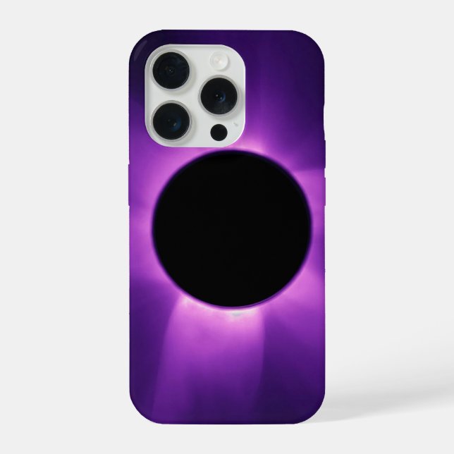 Artificial Solar Eclipse from Space iPhone Hülle (Rückseite)