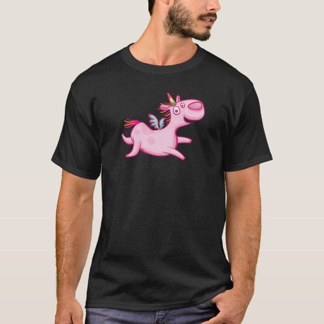 Artiful Pink Unicorn T-Shirt (Vorderseite)