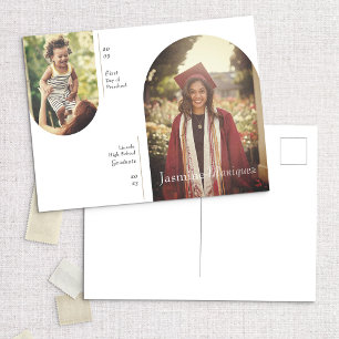 Artikel 2 Ankündigung von Foto- und Jetzt-Abschlus Postkarte