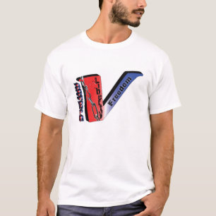 Artikel 5-Red, Weiß, blau T-Shirt