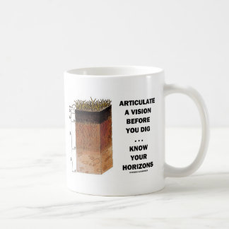 Artikulieren Sie eine Vision, bevor Sie… Horizonte Tasse