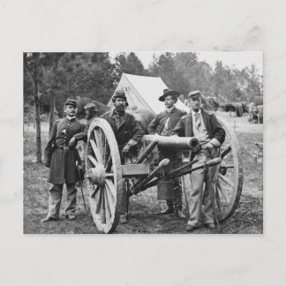 Artillerie aus dem zivilen Krieg, 1860er Postkarte
