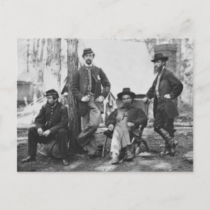 Artillerie Brigade, 3. Korps am Bahnhof Brandy Postkarte