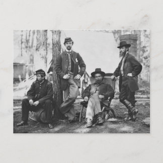 Artillerie Brigade, 3. Korps am Bahnhof Brandy Postkarte