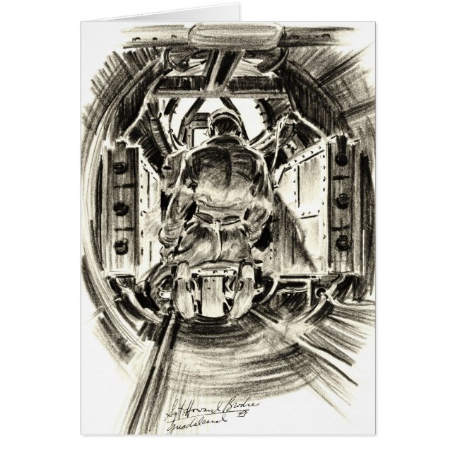 Artillerist 1943 des Schwanz-B-17 (Vorne)