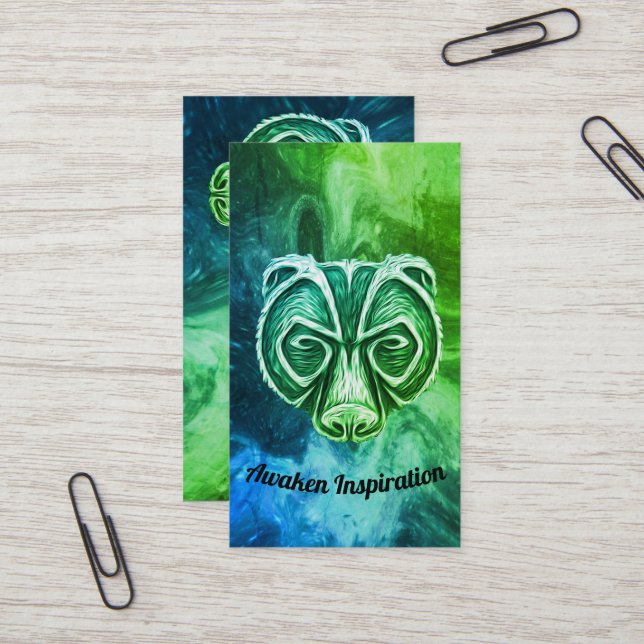 Artio Within~ Green Business Card Visitenkarte (Vorderseite/Rückseite Beispiel)