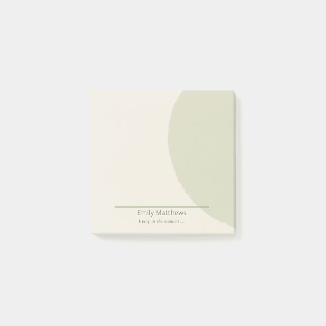 Artisan 3x3 Notes Sage Minimalist Brand Post-it Klebezettel (Vorderseite)