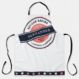 Artisan Baker Happy ist hausgemachte Hipster Schürze