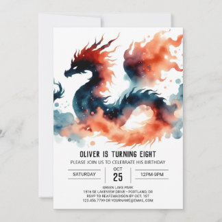 Artisan Bold Dragon Geburtstagsfeier Einladung