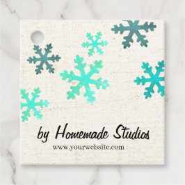 Artisan Canvas Snowflake Happiness Geschenkanhänger