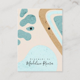 Artisan Earring Display Card für abstrakte Formen Telefonnummerkarte