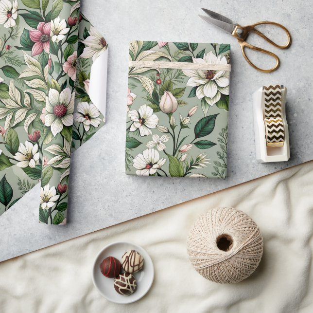 Artisan Florals 02 Geschenkpapier (Kunsthandwerk)