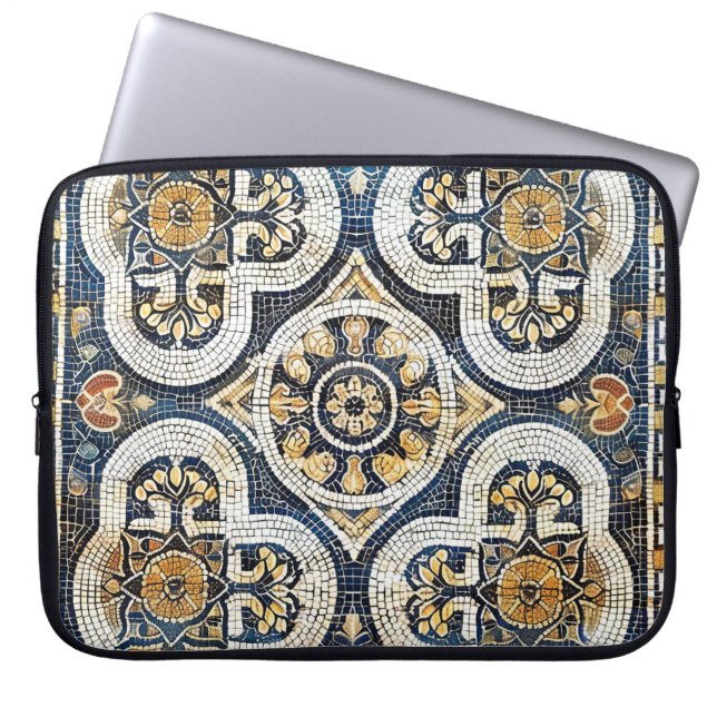 Artisan Geometric Floral Laptopschutzhülle (Vorderseite)