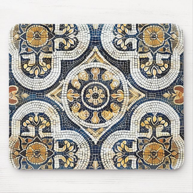 Artisan Geometric Floral Mousepad (Vorne)