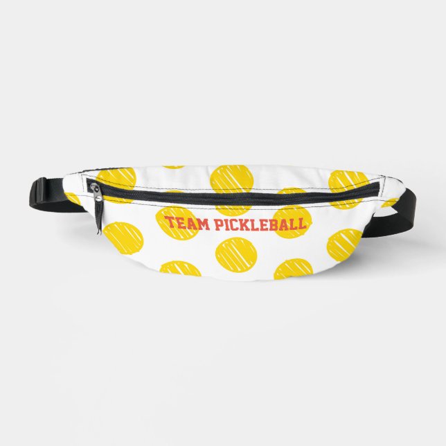 Artisan Polka Dots TEAM PICKLEBALL Sportspass Bauchtasche (Vorderseite)