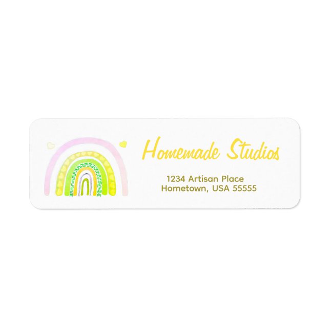 Artisan Rainbow 'Happiness is Homemade'  (Vorne)