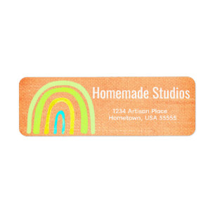 Artisan Rohleinwand Regenbogen Handgemachte Freude