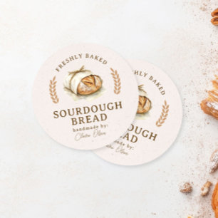 Artisan-Sauerteigbrot-Etikett Runder Aufkleber
