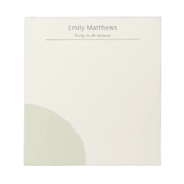 Artisan Studio Notepad Sage Minimalist Stationery Notizblock