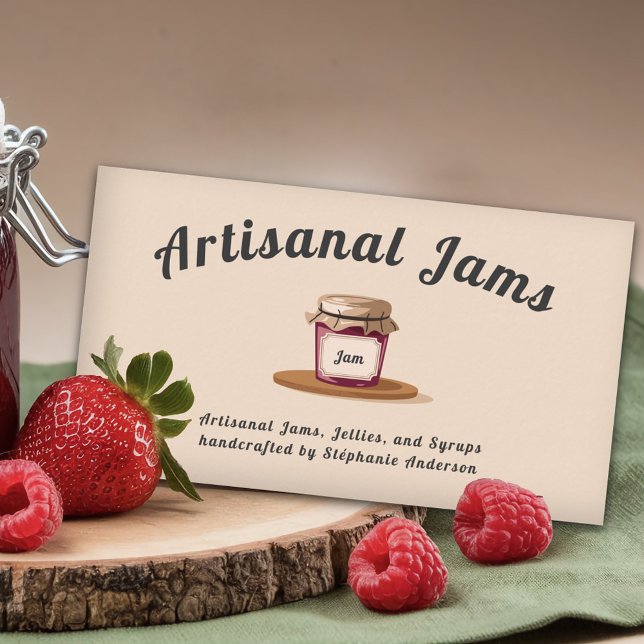 Artisanal Jams & Jellies Visitenkarte (Artisanal Jams & Jellies Business Card)