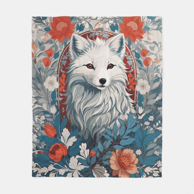 Artische Foxenwelt Fleecedecke (Vorderseite)